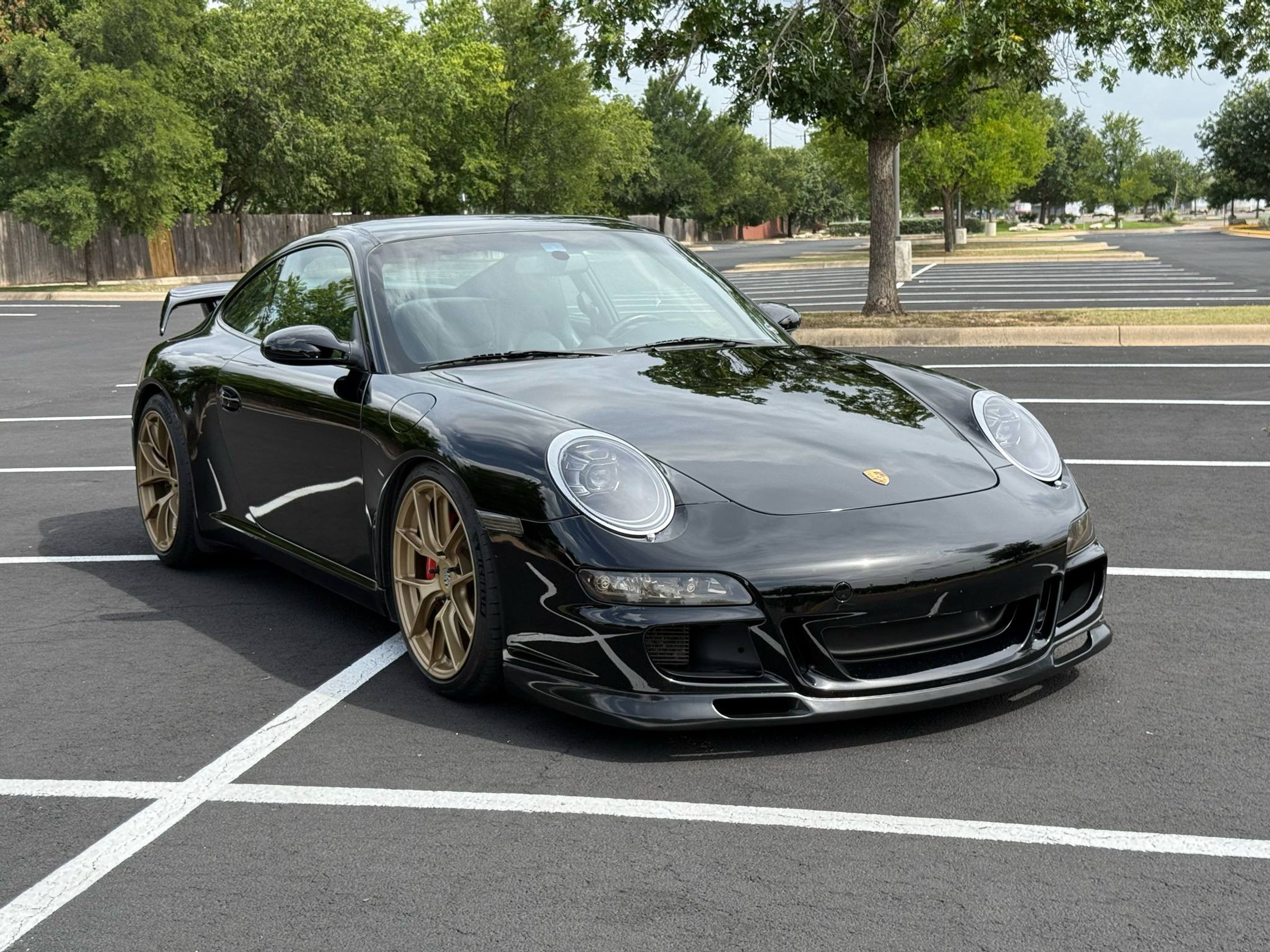 Black Porsche 911 997 Carrera S with 19" VS-5RS Apex wheels in Custom Finish