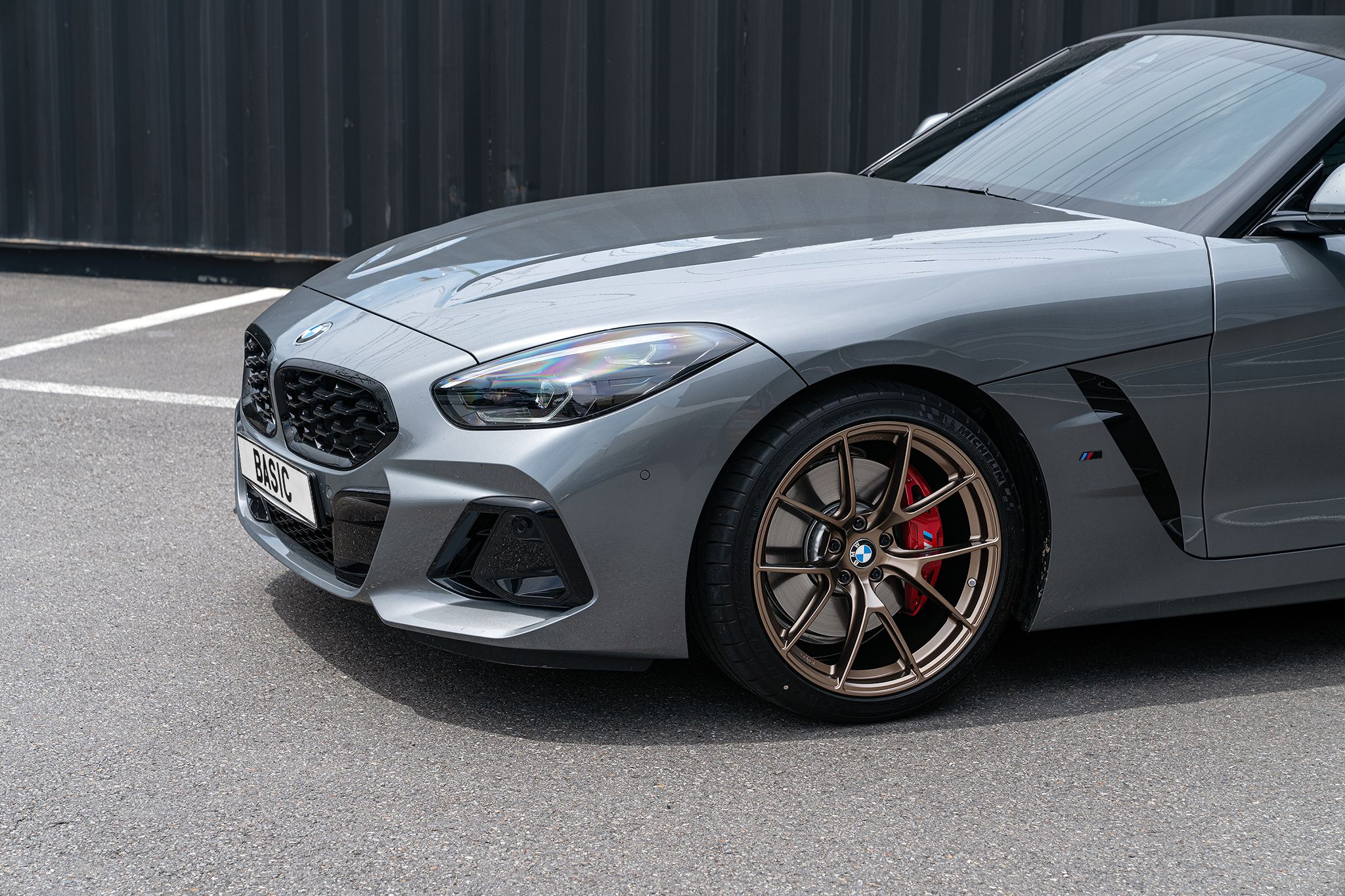 Grey BMW G29 Z4 with 19" VS-5RS Apex wheels in Satin Bronze