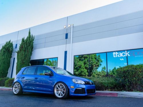 Blue VW Golf R - VS-5RS in Brushed Clear