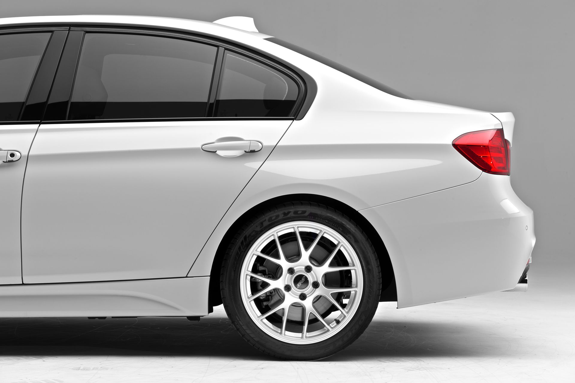 BMW F30 Sedan 3 Series with 18" EC-7 in Race Silver