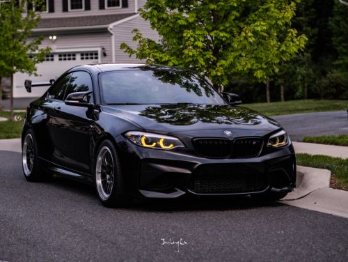 Black BMW M2 - ML-10RT in Machined Lip Anthracite