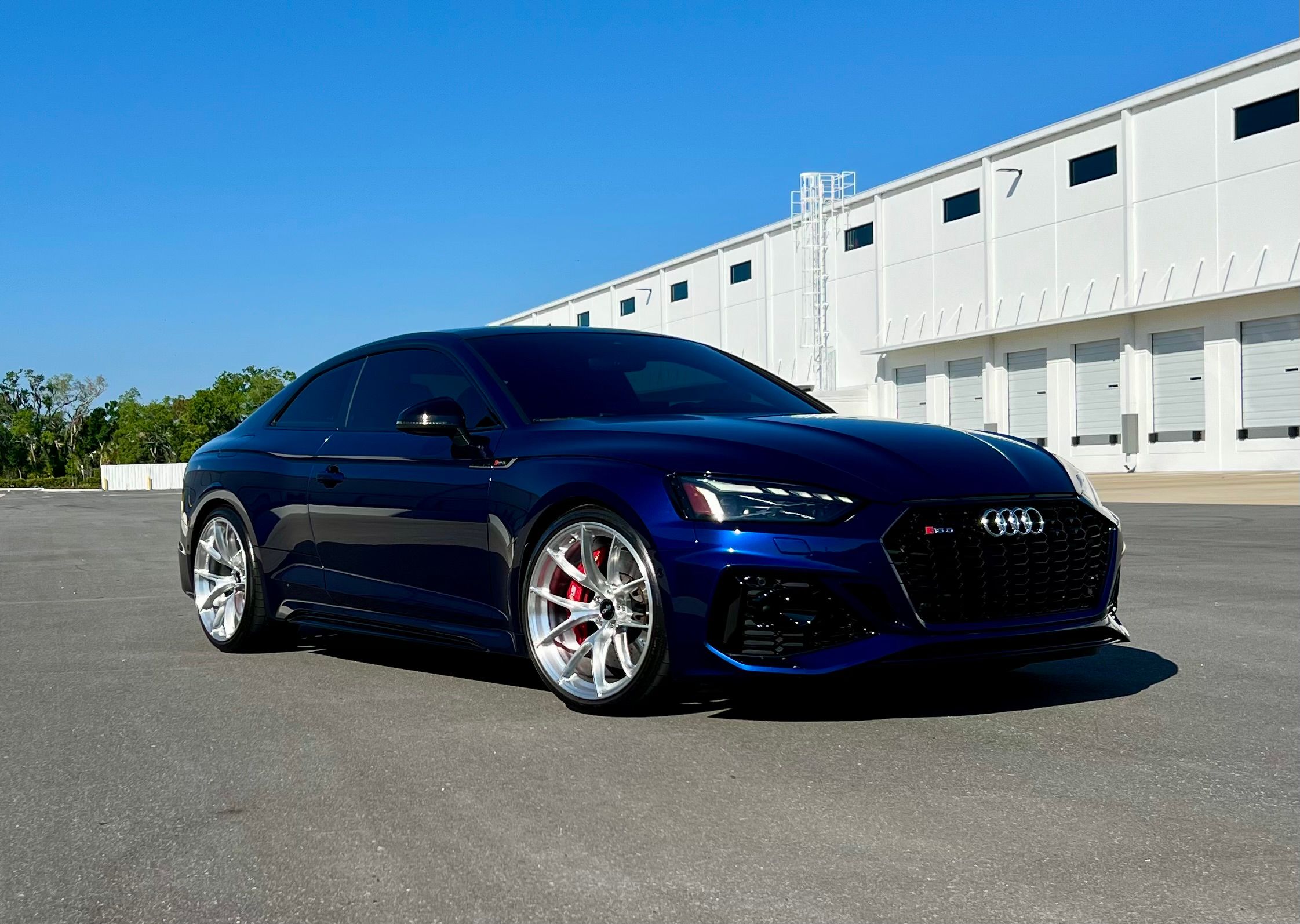 Blue Audi RS 5 - VS-5RS in Brushed Clear