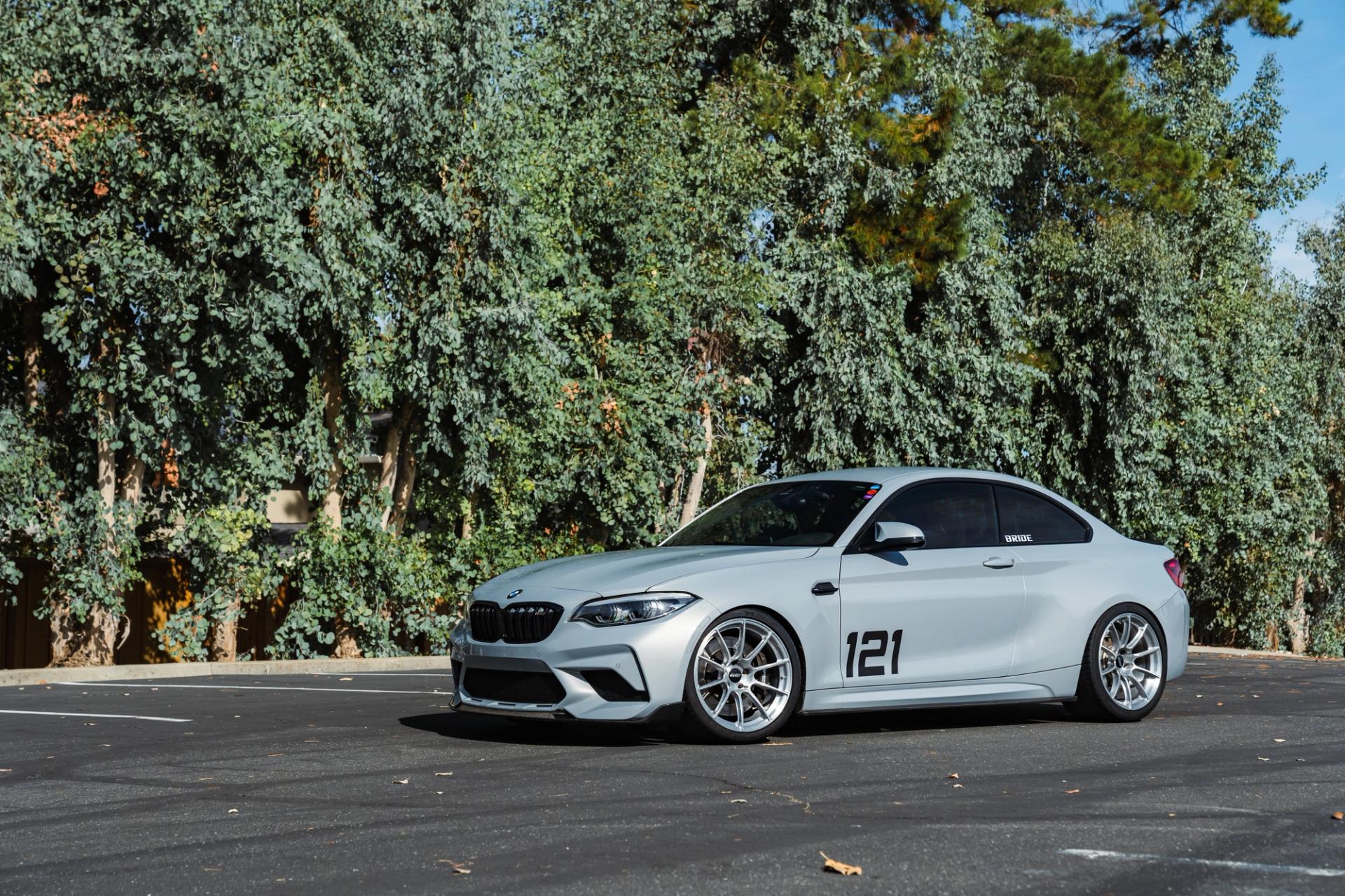 BMW F87 M2 with 19" SM-10RS in Brushed Clear