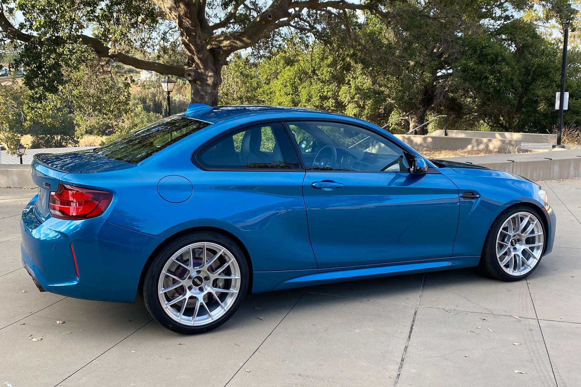 BMW F87 M2 with 19" EC-7RS in Brushed Clear