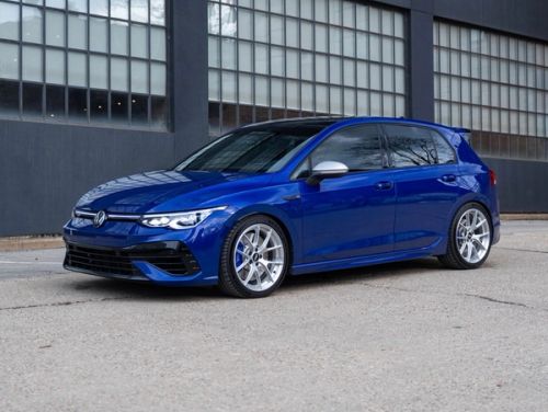 Blue VW Golf R - VS-5RS in Brushed Clear