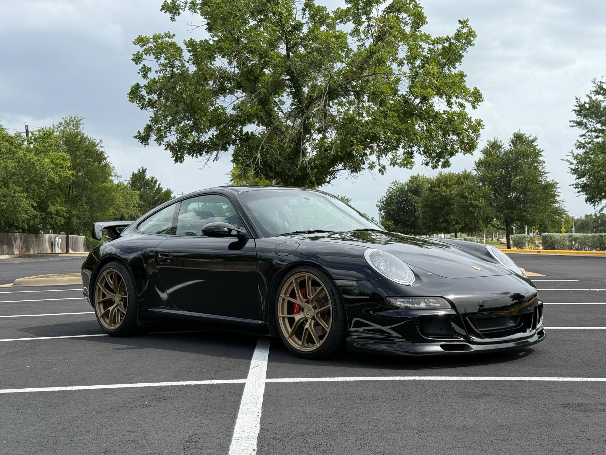 Black Porsche 911 997 Carrera S with 19" VS-5RS Apex wheels in Custom Finish