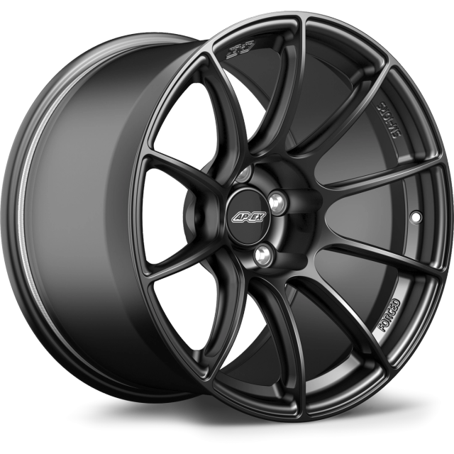 Apex Wheels 18" SM-10RS in Satin Black with Gloss Black center cap
