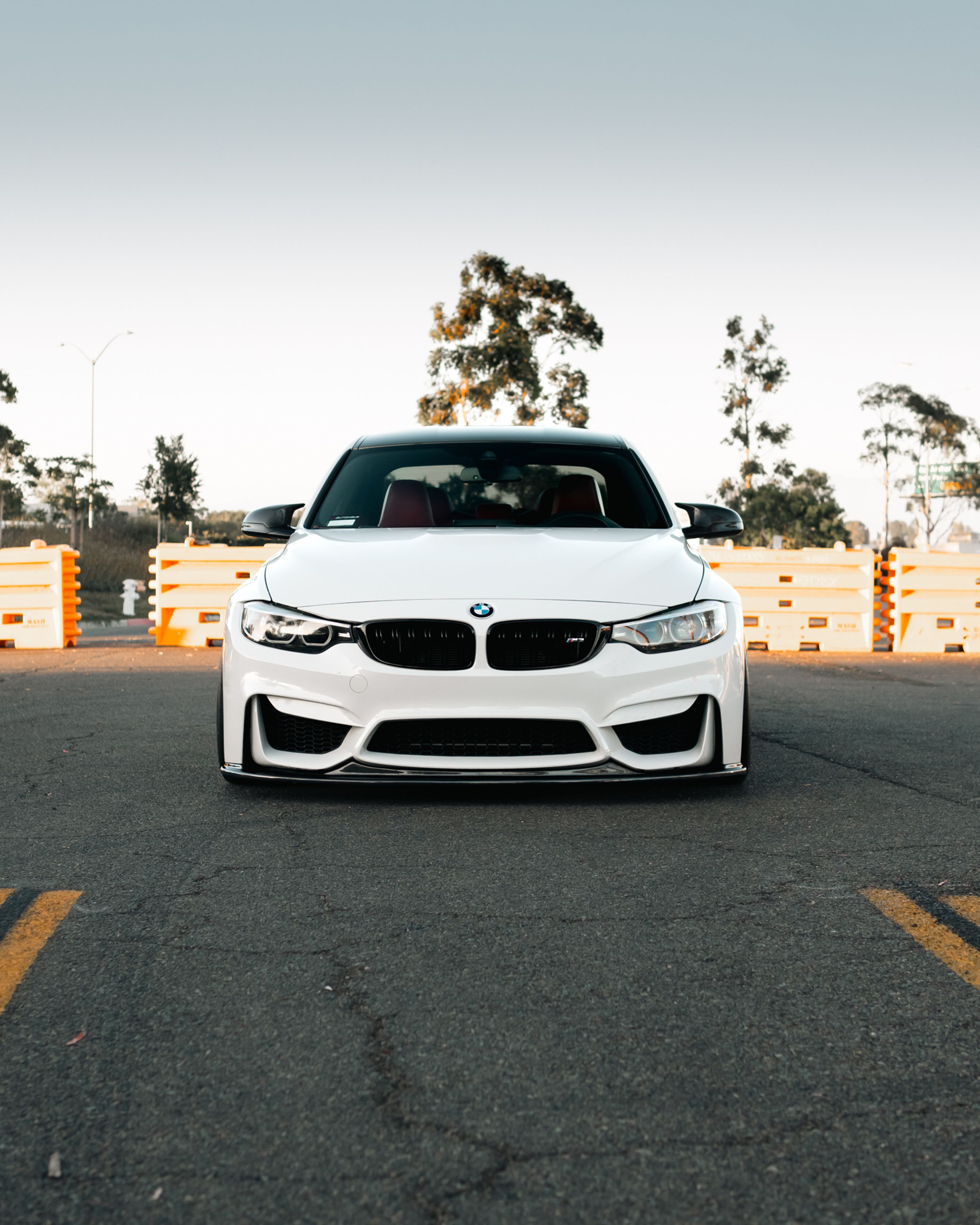 White BMW F80 M3 with 18" ML-10RT Apex wheels in Machined Lip Race Silver
