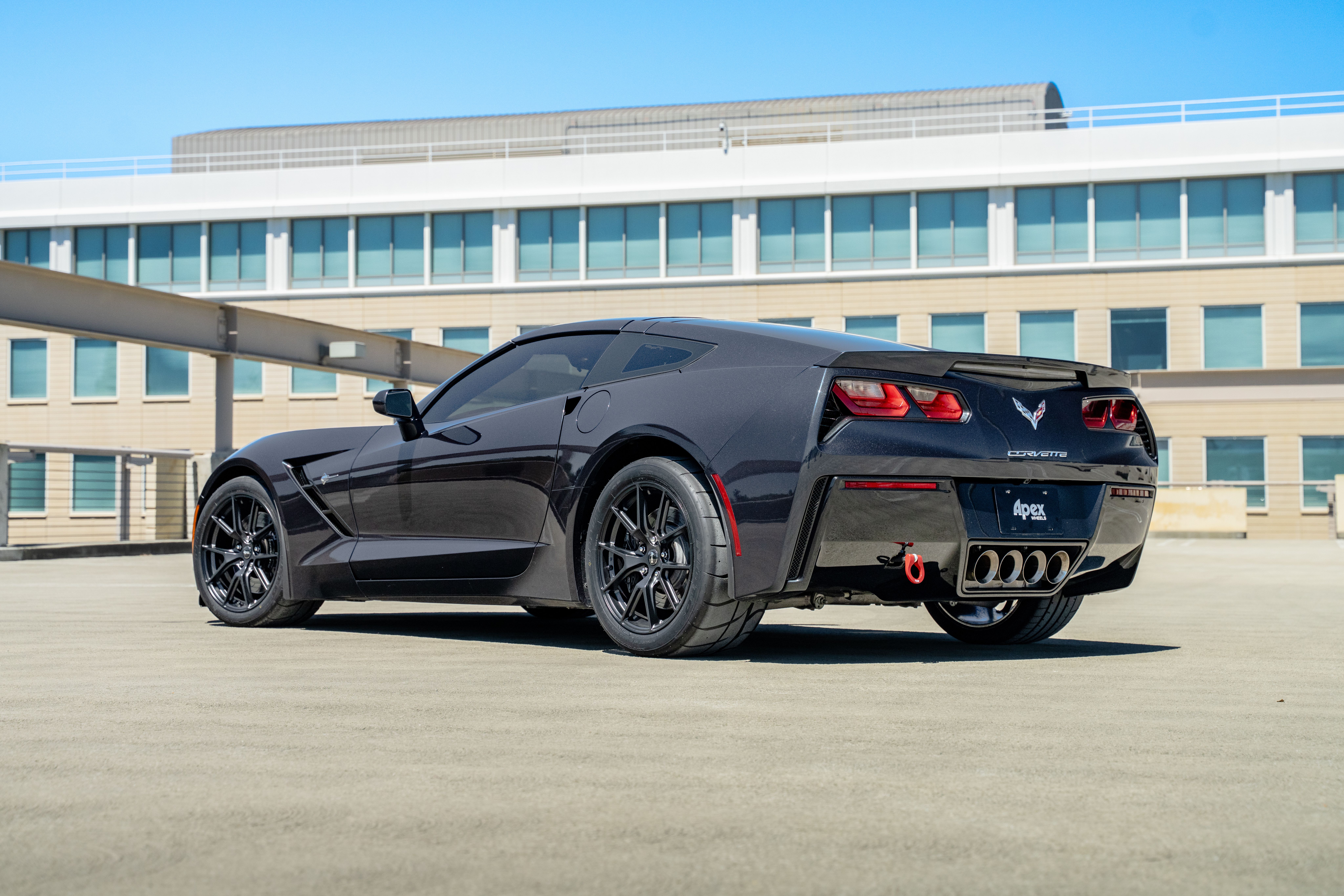 黒C75 Chevrolet C7 Corvette Stingray/Z51 with 18