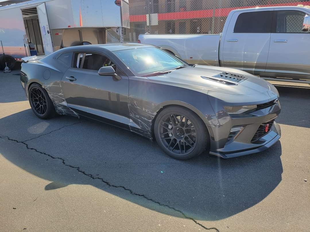 Grey Chevrolet Camaro - ARC-8 in Satin Black