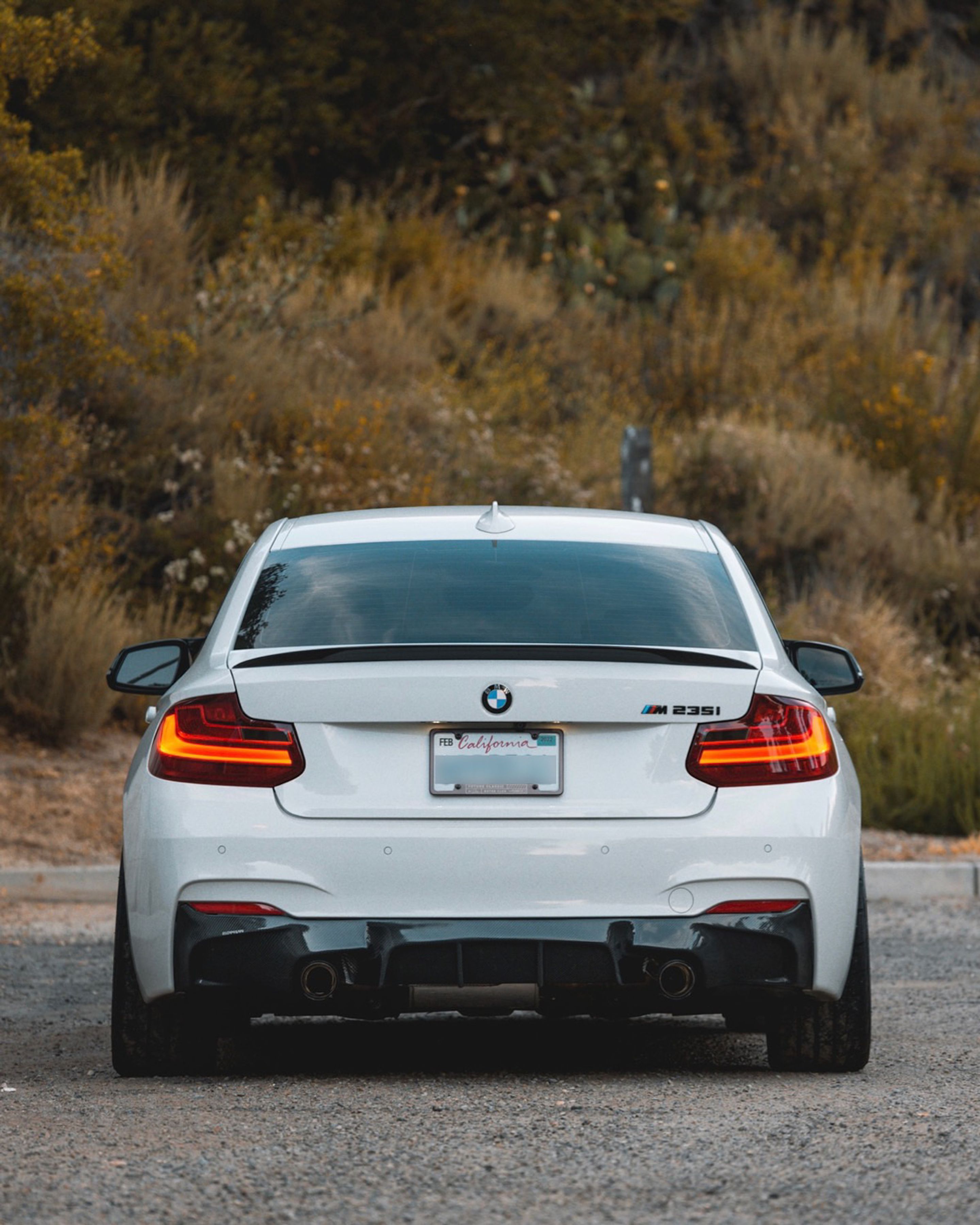 White BMW F22 Coupe 2 Series with 18" FL-5 Apex wheels in Satin Black