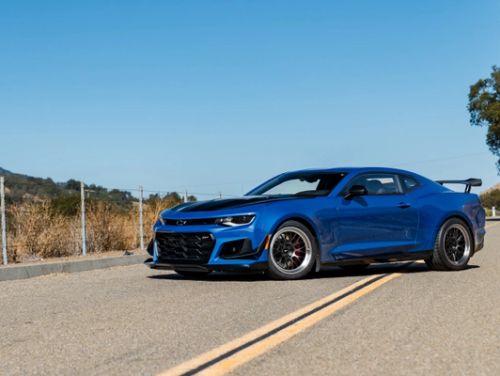 Blue Chevrolet Camaro - ML-10RT in Machined Lip Anthracite