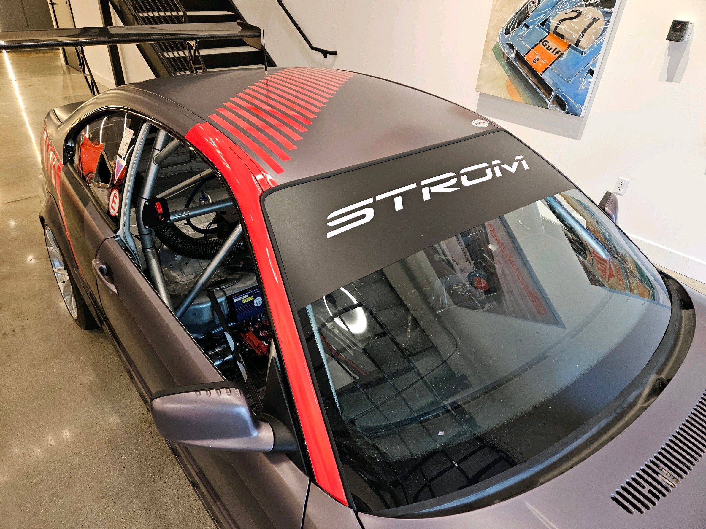 Multicolor BMW E46 3 Series with 18" VS-5RS Apex wheels in Brushed Clear