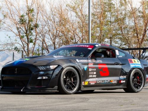 Black Ford Mustang - VS-5RS in Satin Black
