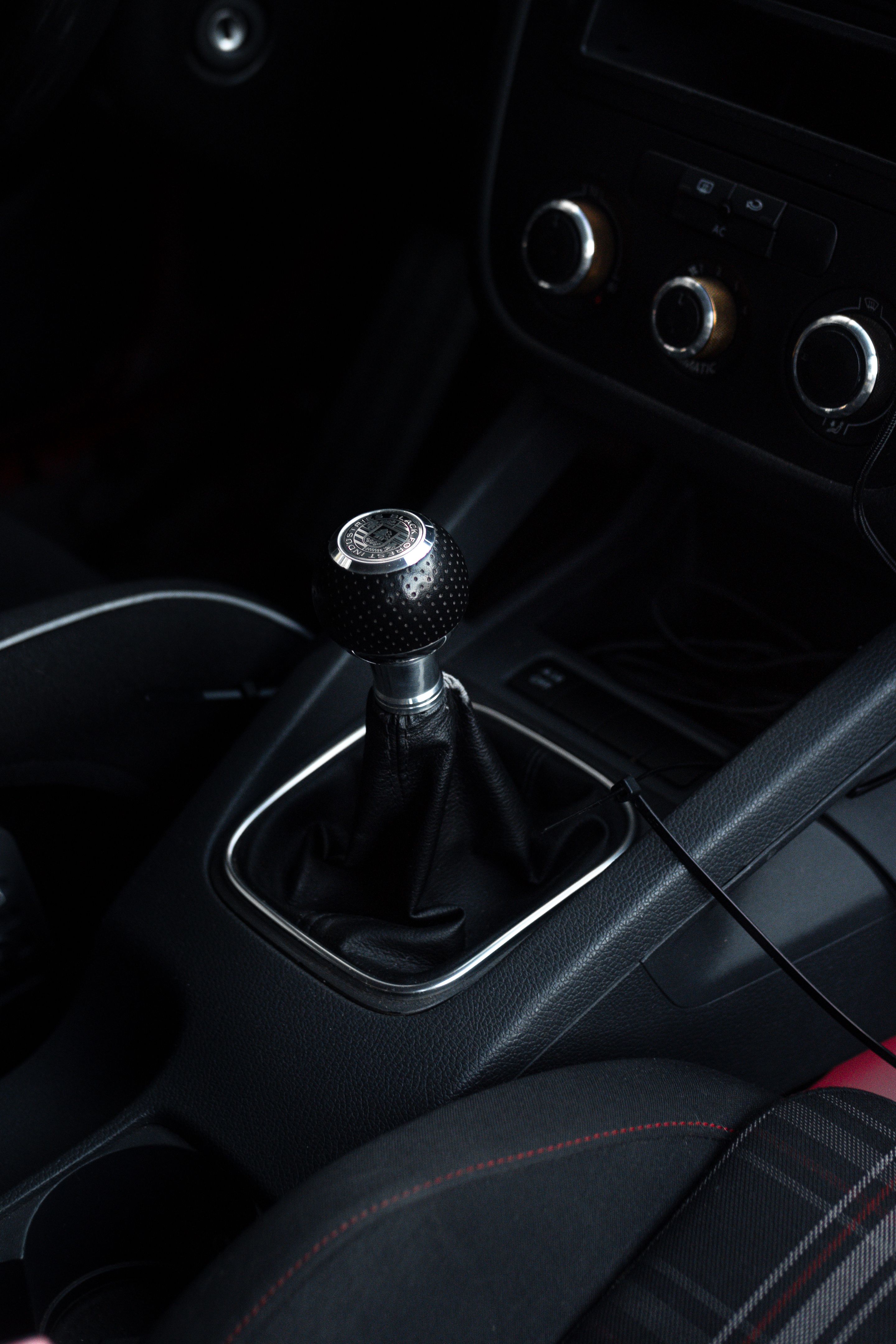 Red VW MK5 Golf with 17" SM-10 Apex wheels in Satin Black