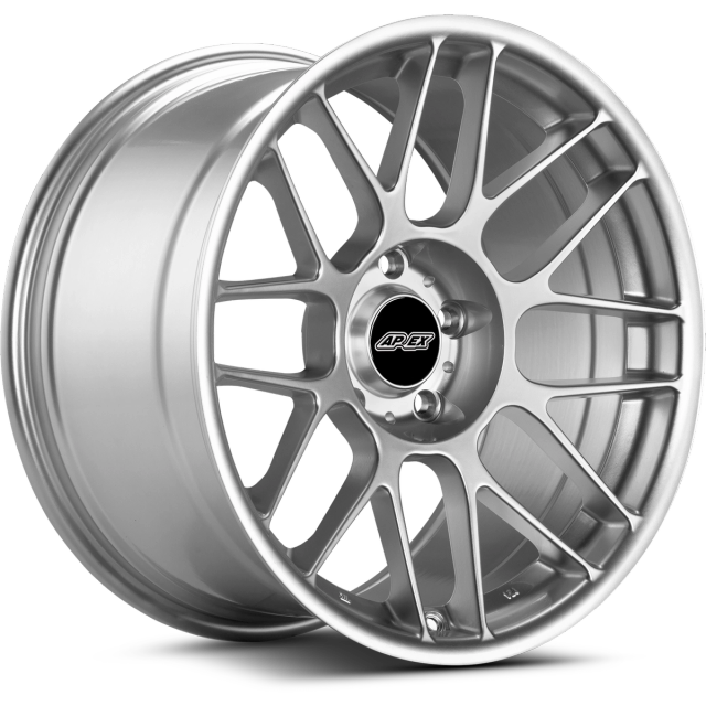 Apex Wheels 18" ARC-8 in Hyper Silver with Gloss Black center cap