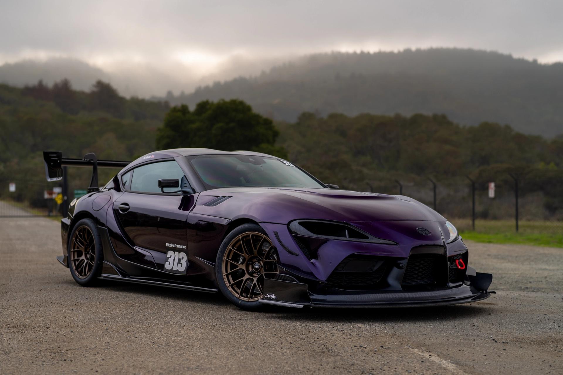 Toyota GR Supra with 18" EC-7RS in Satin Bronze