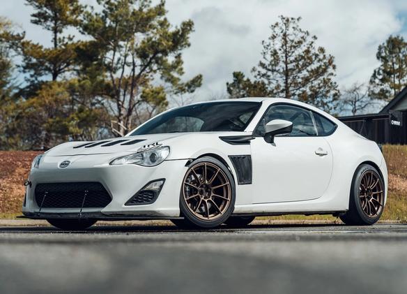 Scion FR-S with 17" SM-10RS in Satin Bronze