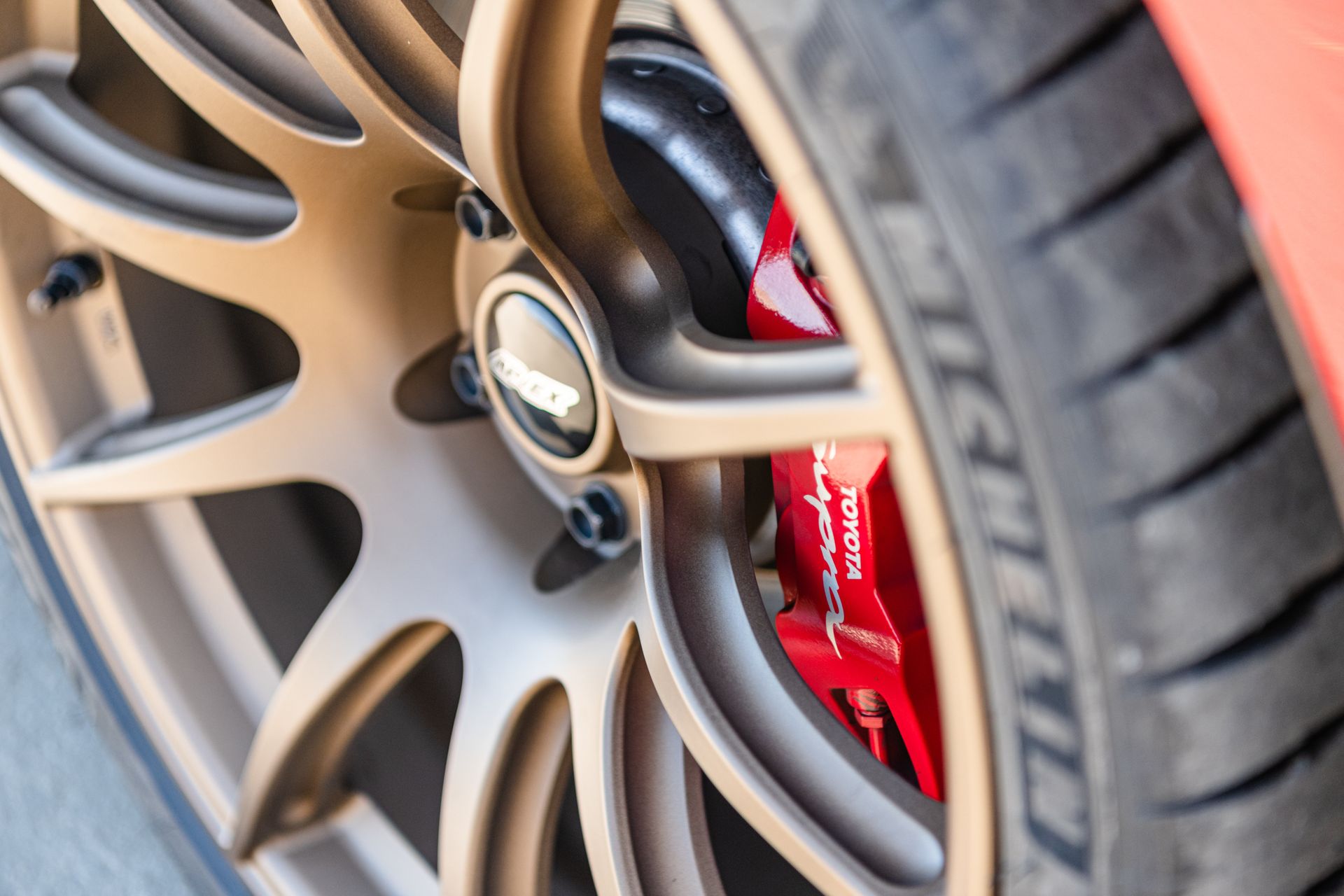 Toyota GR Supra with 19" SM-10 in Satin Bronze