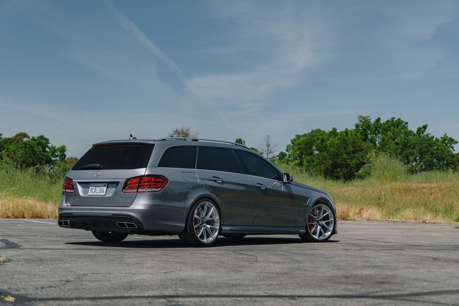 Mercedes-Benz BR212 E-Class AMG with 20" VS-5RS in Brushed Clear