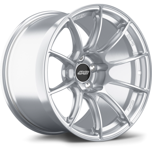 Apex Wheels 18" SM-10RS in Brushed Clear with Gloss Black center cap