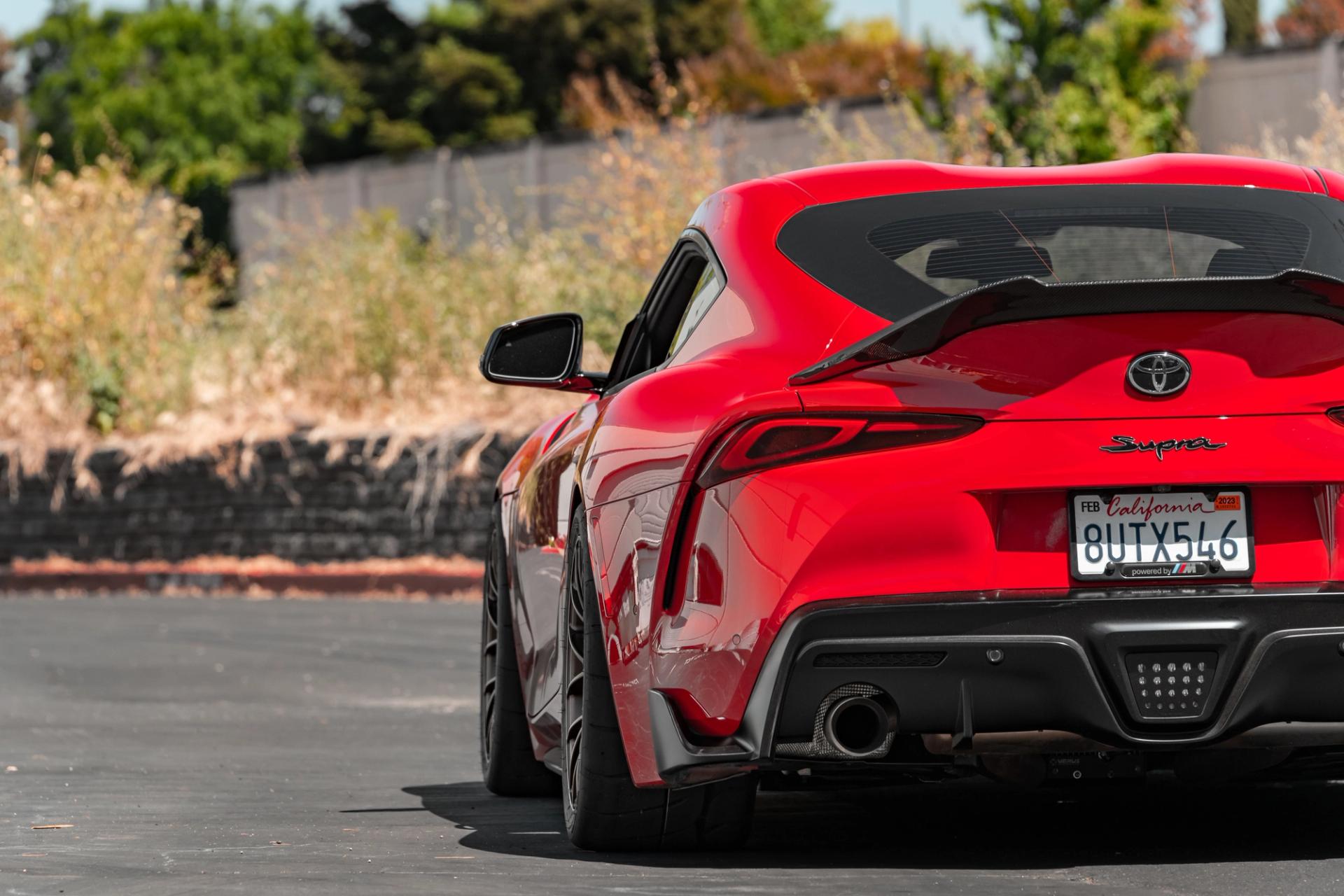 Toyota GR Supra with 18" EC-7RS in Satin Bronze