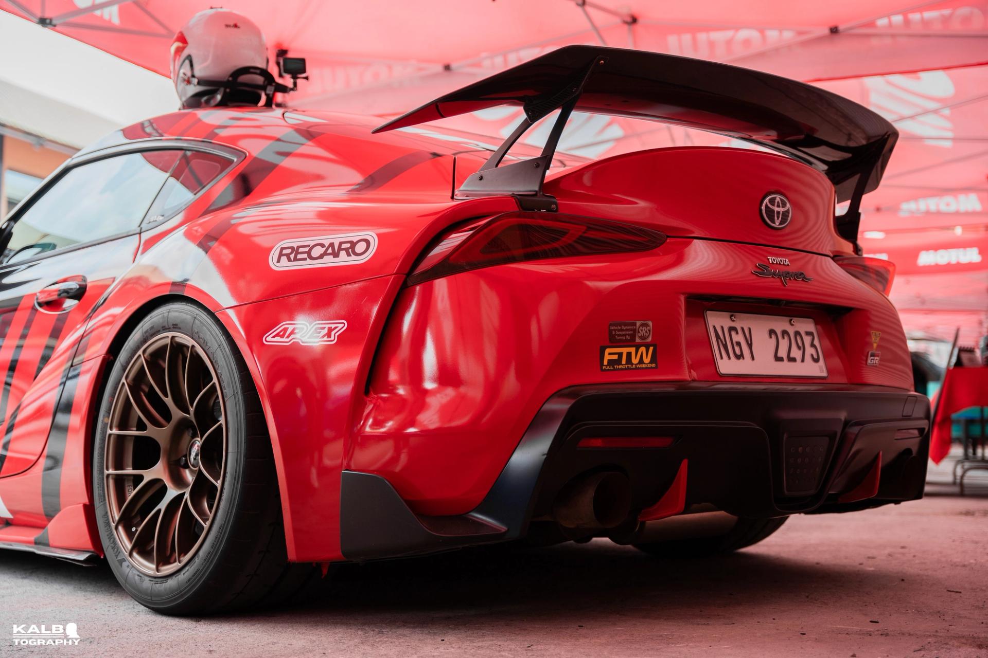 Toyota GR Supra with 18" EC-7RS in Satin Bronze