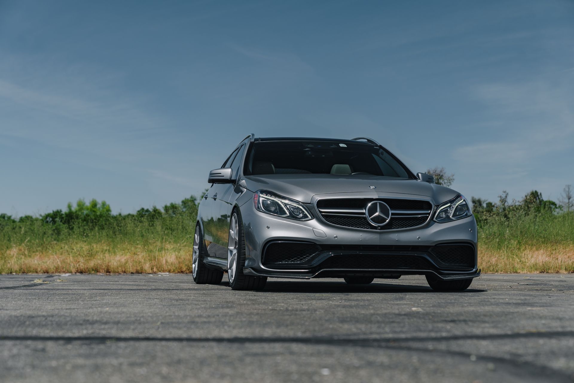 Mercedes-Benz BR212 E-Class AMG with 20" VS-5RS in Brushed Clear