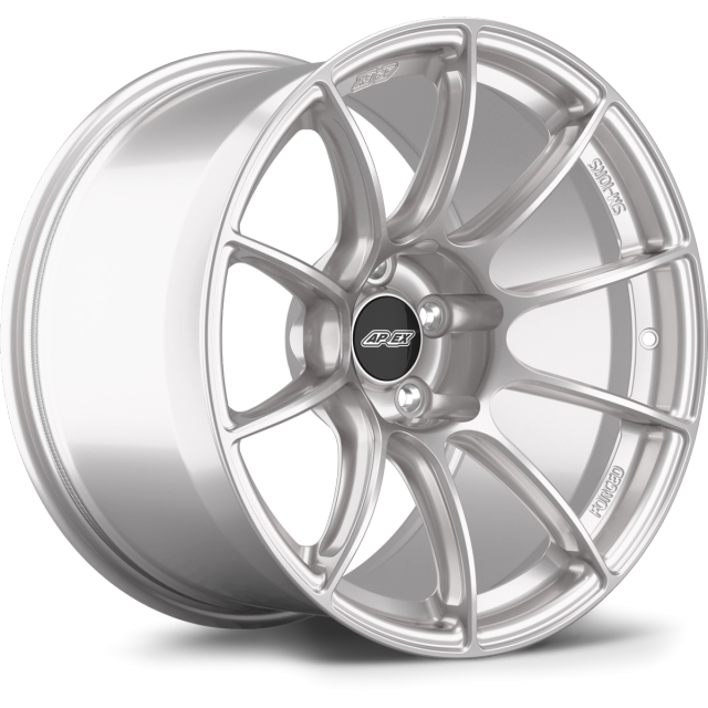 Apex Wheels 18" SM-10RS in Race Silver with Gloss Black center cap