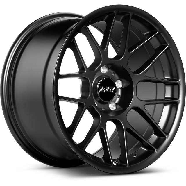 Apex Wheels 18" ARC-8 in Satin Black with Gloss Black center cap