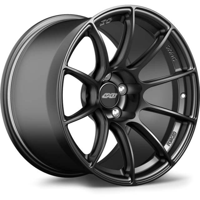 Apex Wheels 18" SM-10RS in Satin Black with Gloss Black center cap