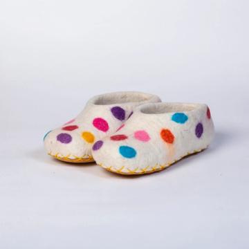 See All Abstract Slippers. Hand-felted Wool Valley Slippers made in Peru. Model: Sparkles