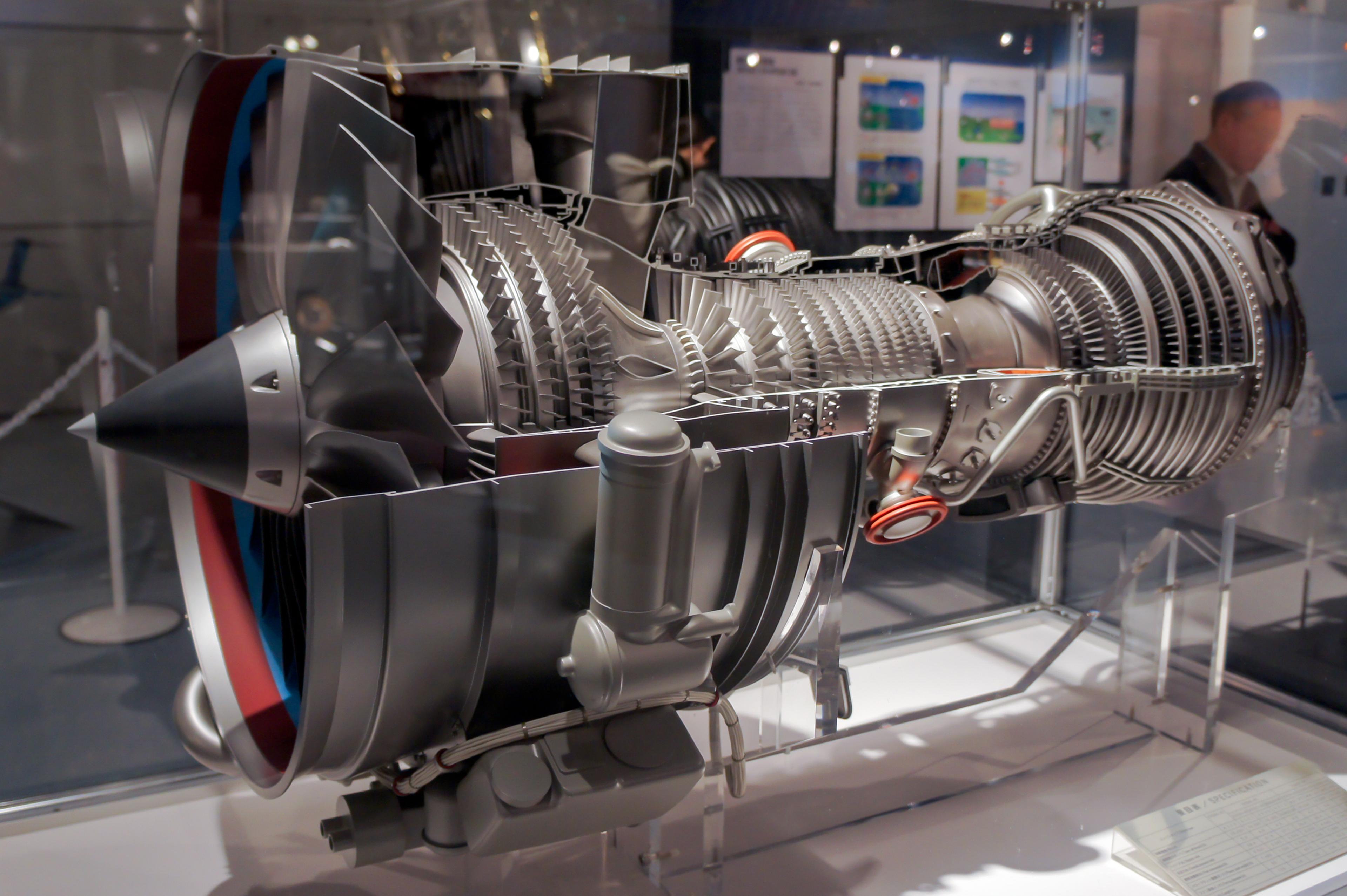 IAE V2500 engine cutaway model 2010 from