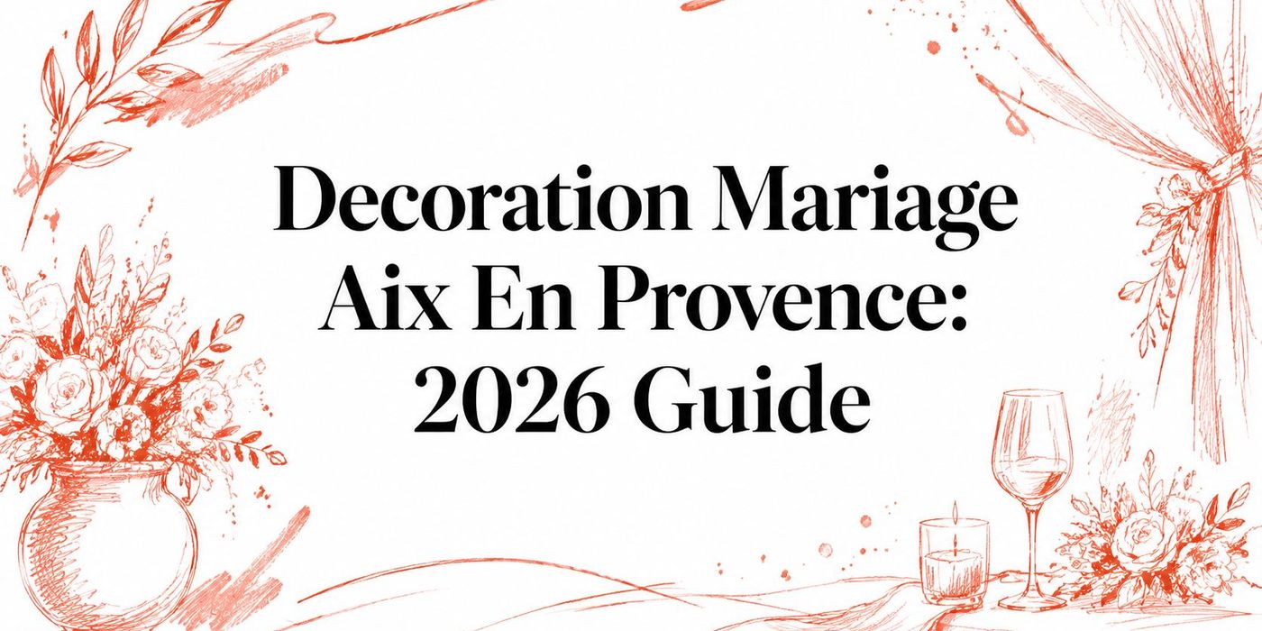 Decoration Mariage Aix En Provence: 2026 Guide