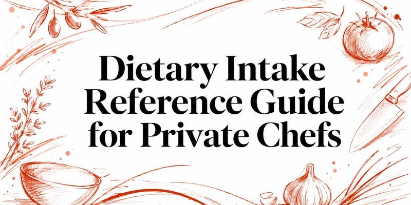 A Private Chef's Guide to Dietary Intake Reference