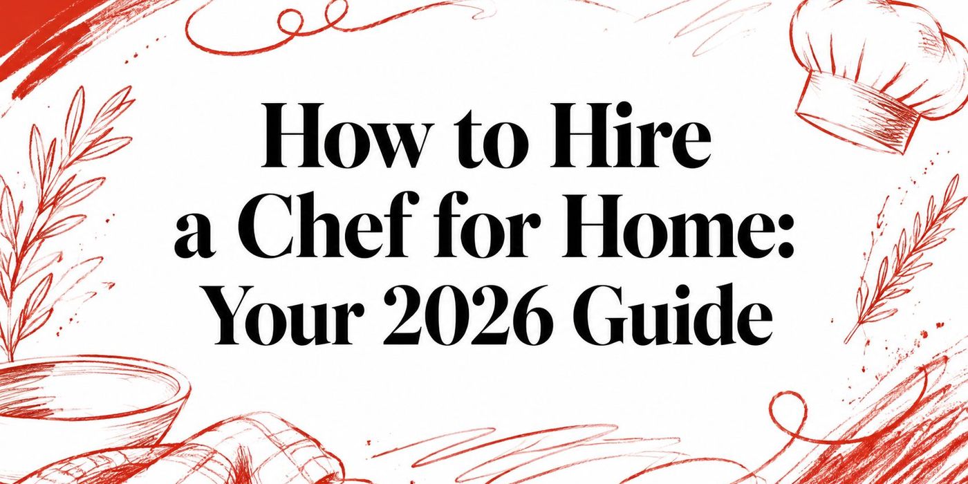 How to Hire a Chef for Home: Your 2026 Guide