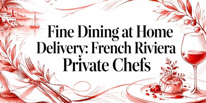 Fine Dining at Home Delivery: French Riviera Private Chefs