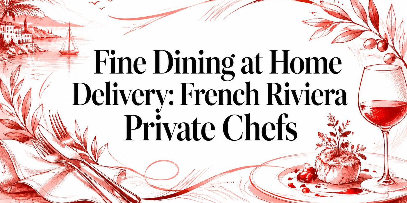 Fine Dining at Home Delivery: French Riviera Private Chefs