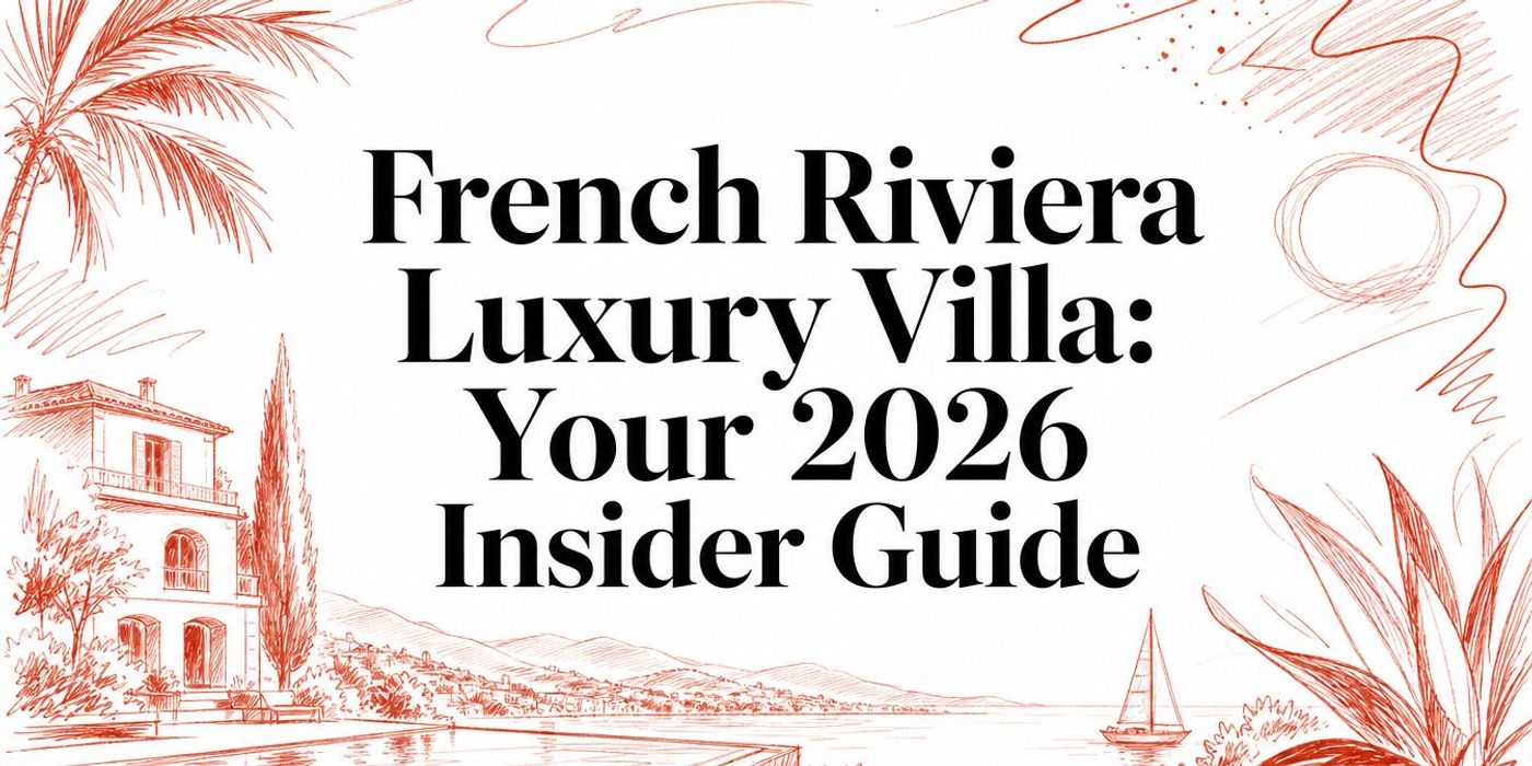 French Riviera Luxury Villa: Your 2026 Insider Guide