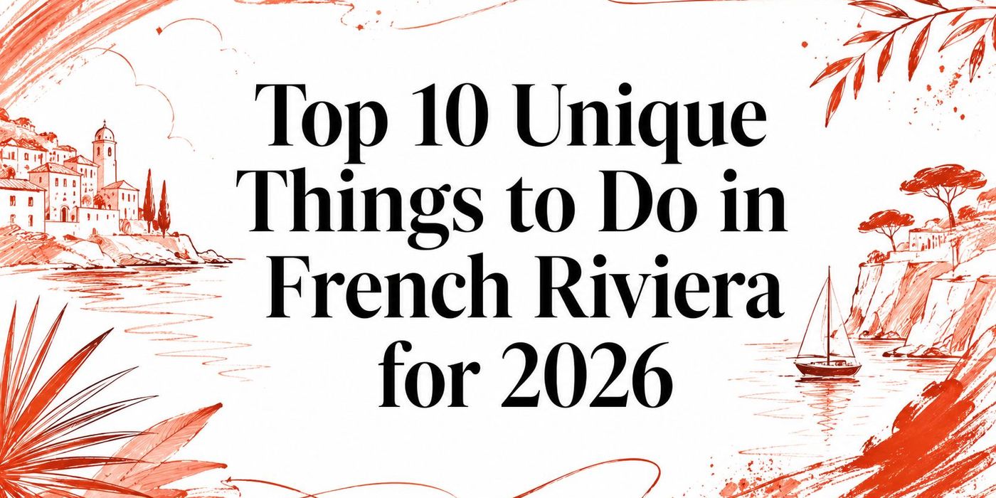 Top 10 Unique Things to Do in French Riviera for 2026