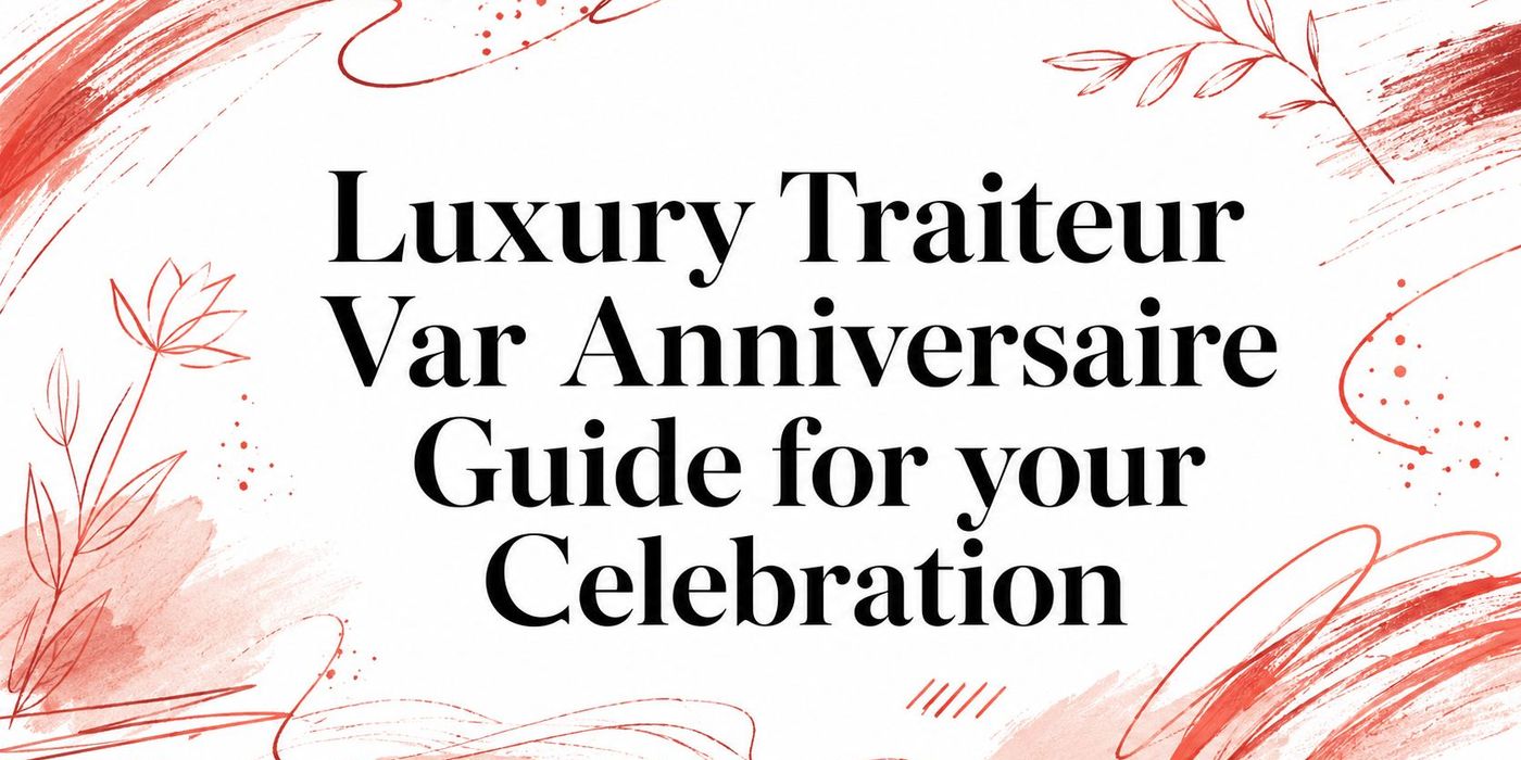 Luxury Traiteur Var Anniversaire Guide for your Celebration
