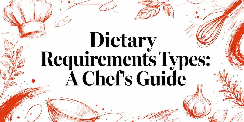 Dietary Requirements Types: A Chef's Guide