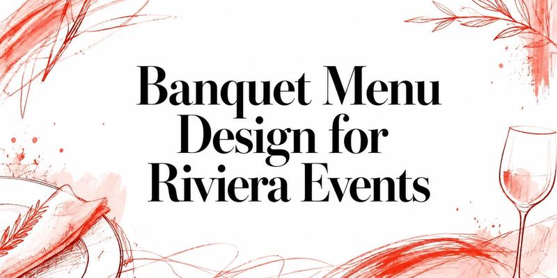 Banquet Menu Design for Riviera Events
