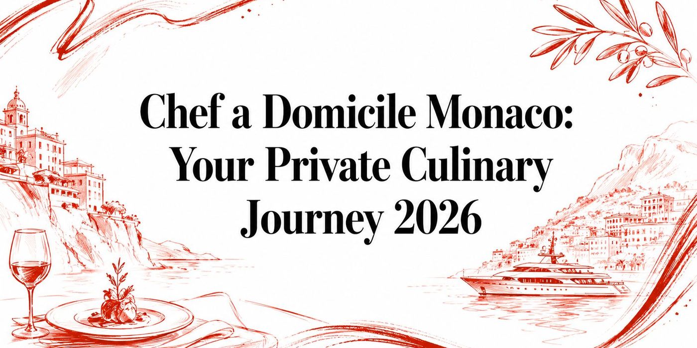 Chef a Domicile Monaco: Your Private Culinary Journey 2026