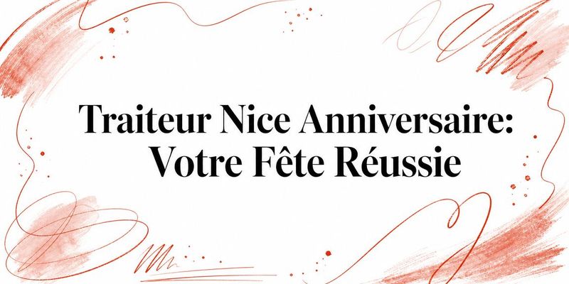 Traiteur à Nice pour anniversaires : votre fête réussie