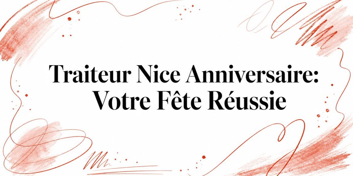 Traiteur à Nice pour anniversaires : votre fête réussie