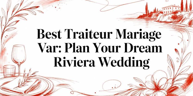 Best Traiteur Mariage Var: Plan Your Dream Riviera Wedding