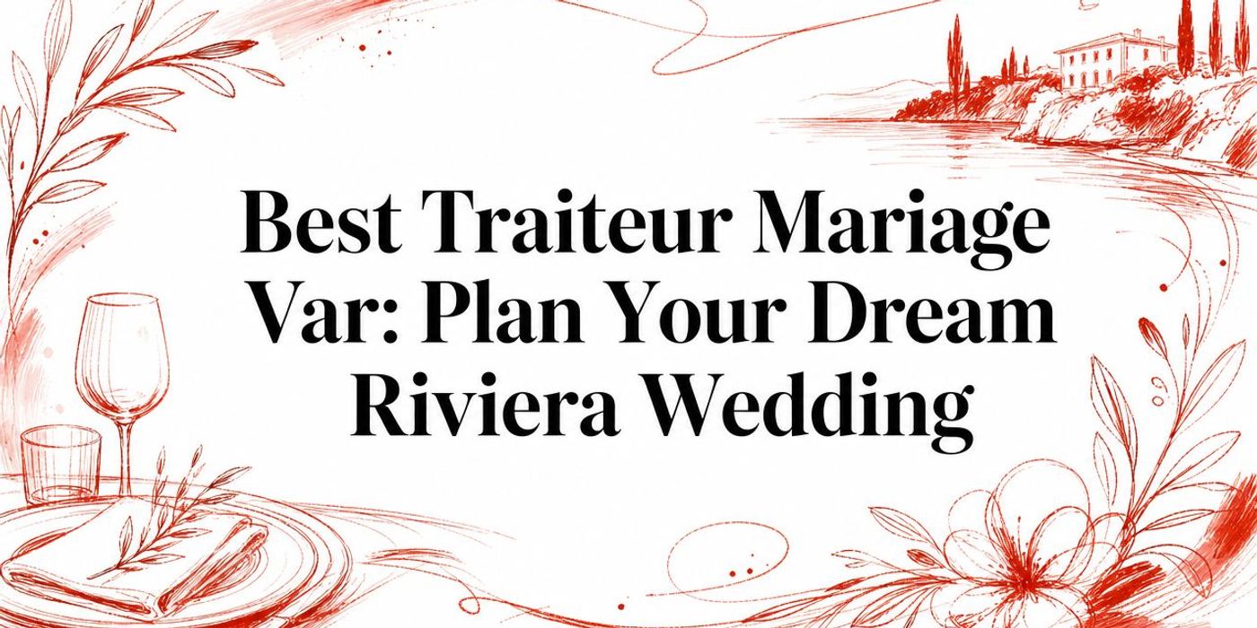 Best Traiteur Mariage Var: Plan Your Dream Riviera Wedding