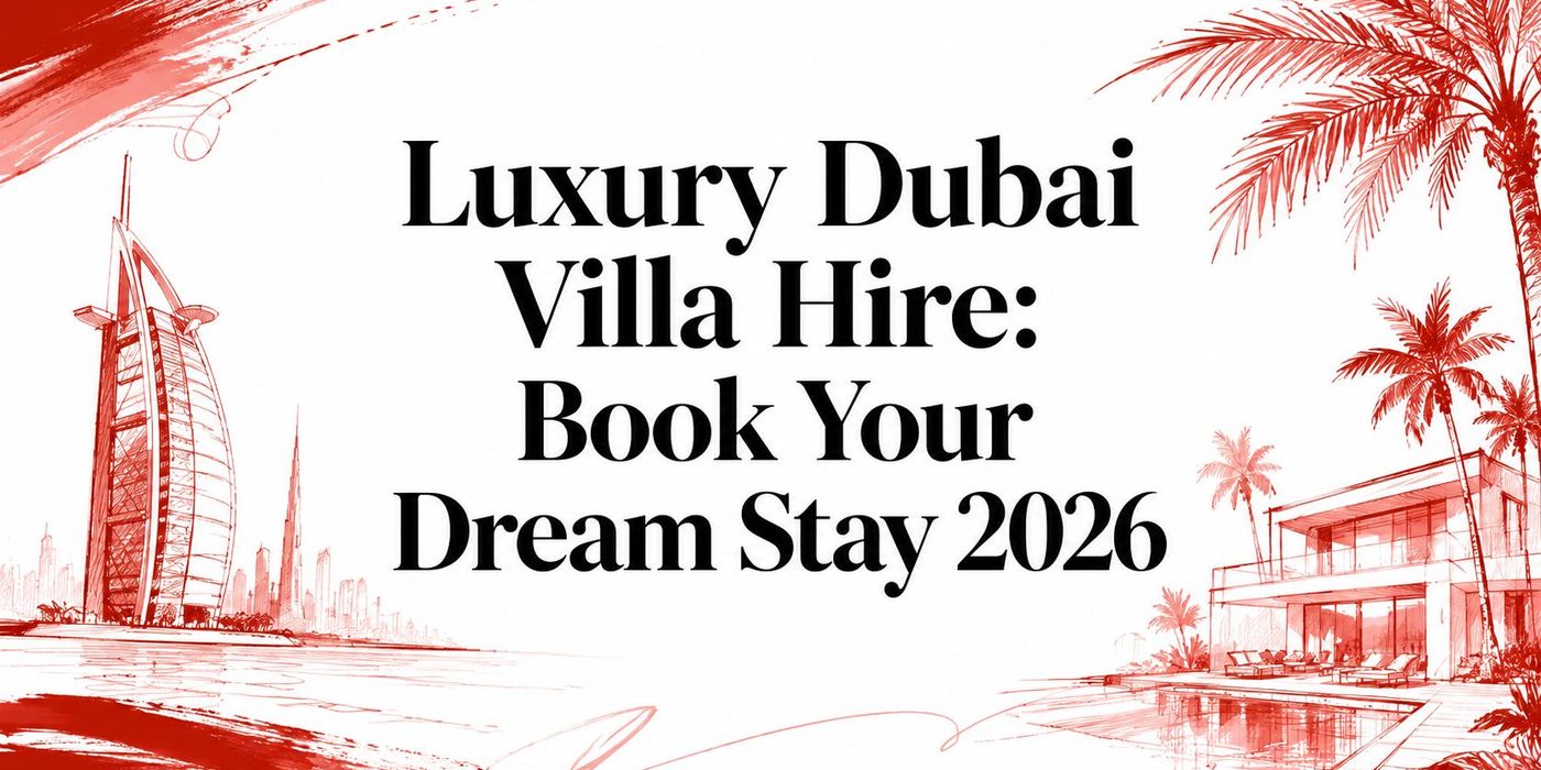 Luxury Dubai Villa Hire: Book Your Dream Stay 2026