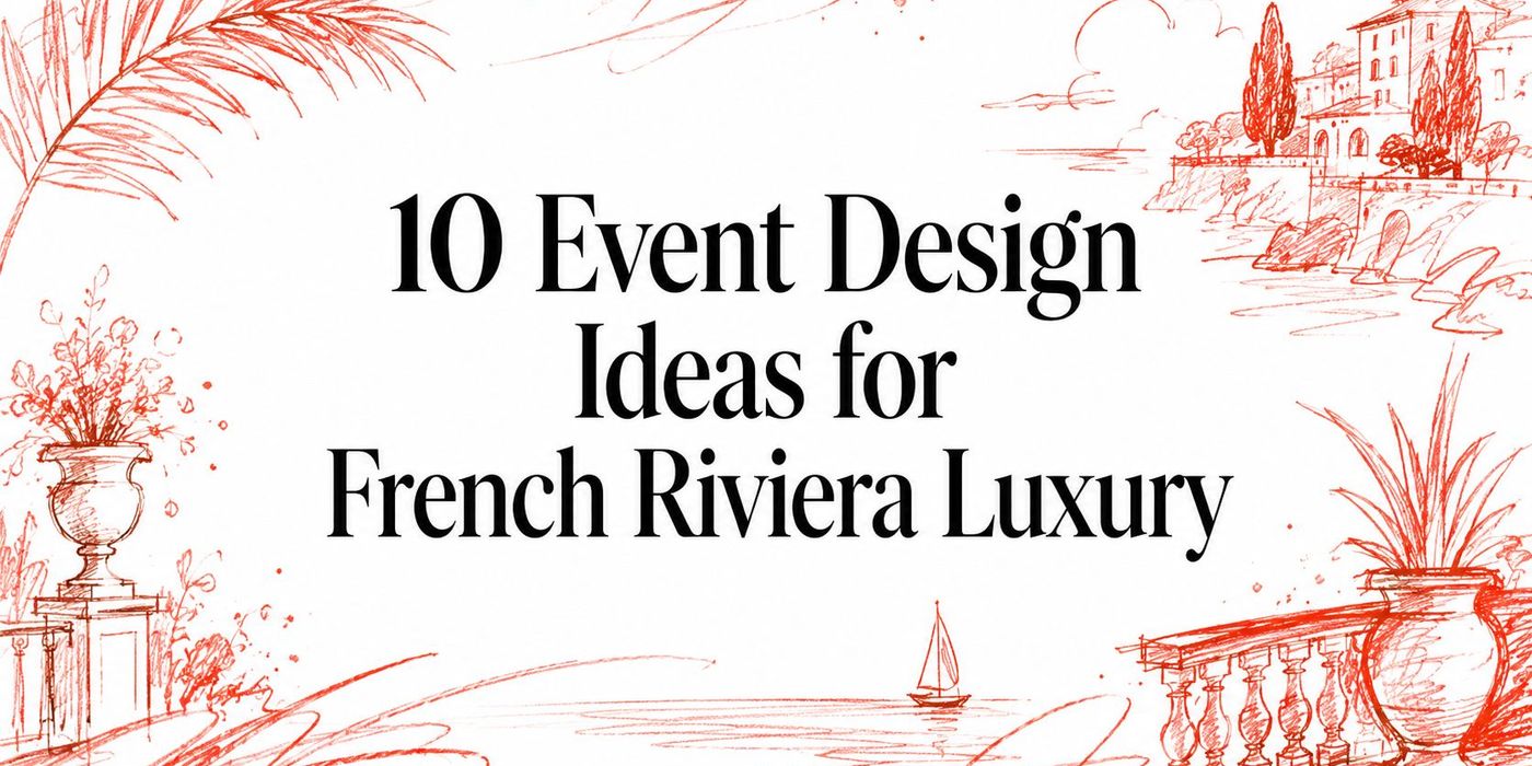 10 Event Design Ideas for French Riviera Luxury
